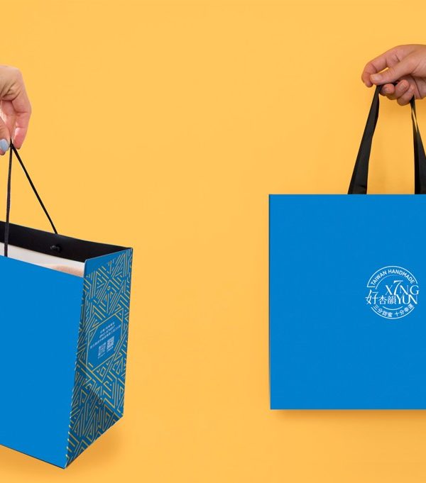 藍色杏韻職人手作禮盒提袋