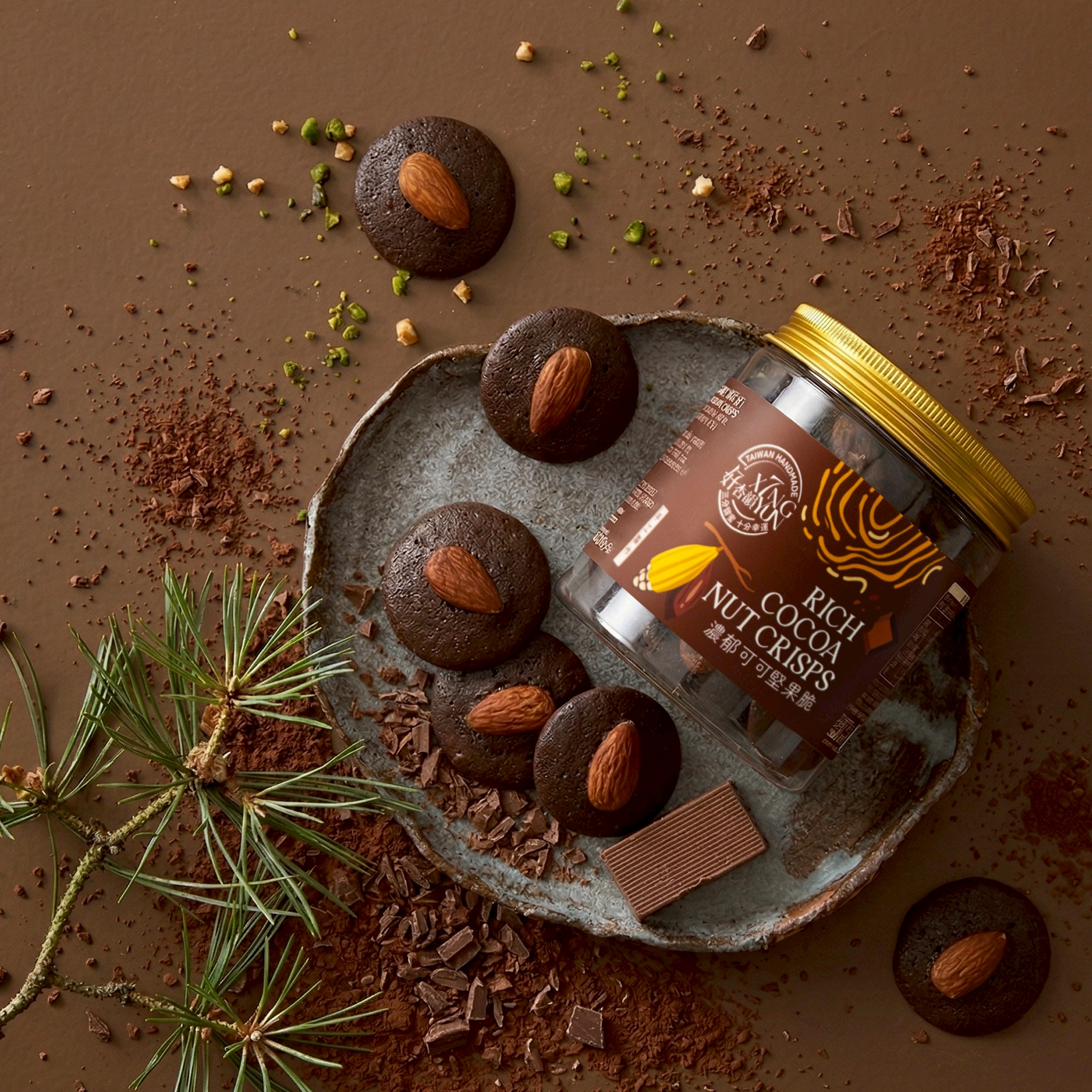 好杏韻-濃郁可可大顆杏仁堅果脆(100g)